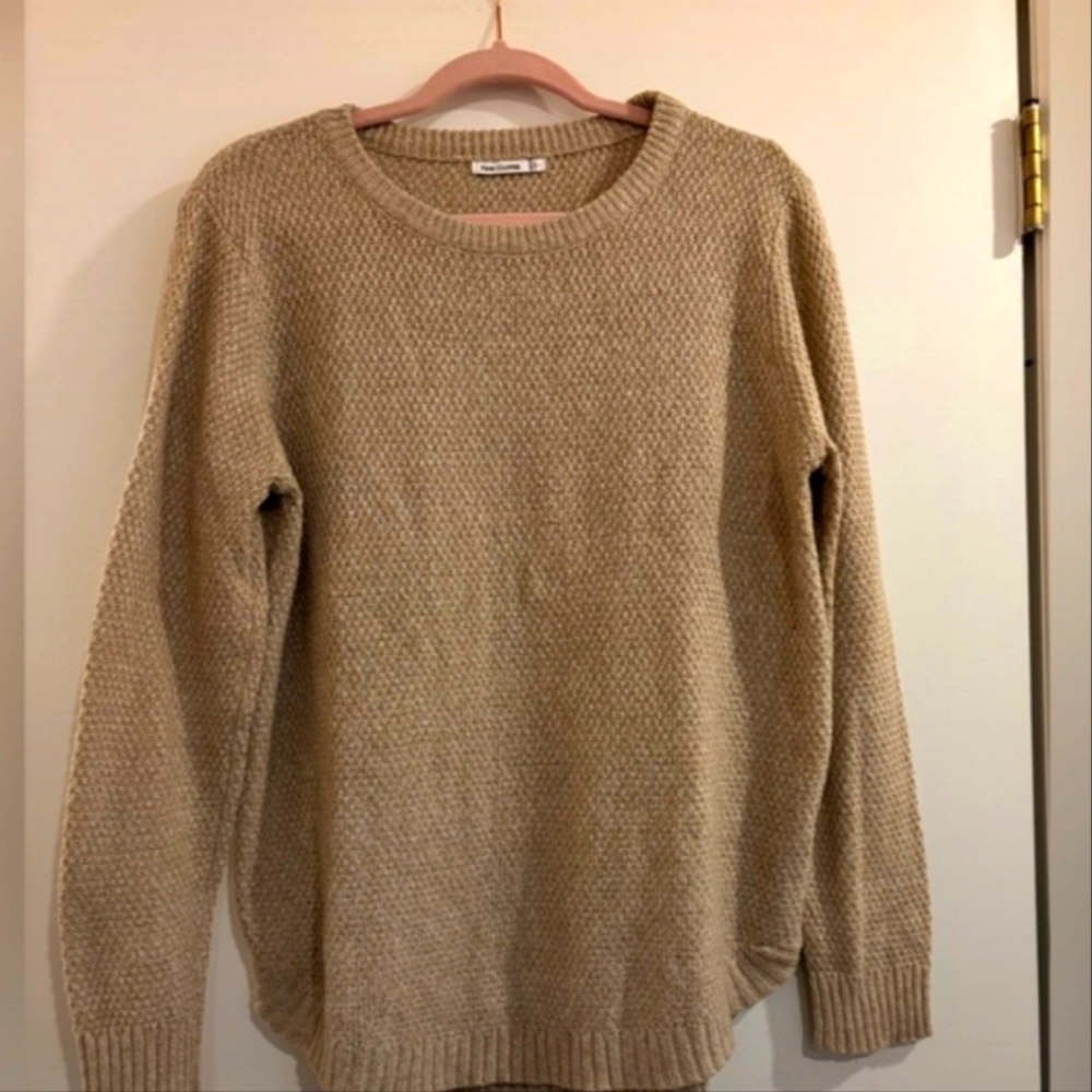Pink Clover Cozy Tan Sweater - Picture 5 of 6